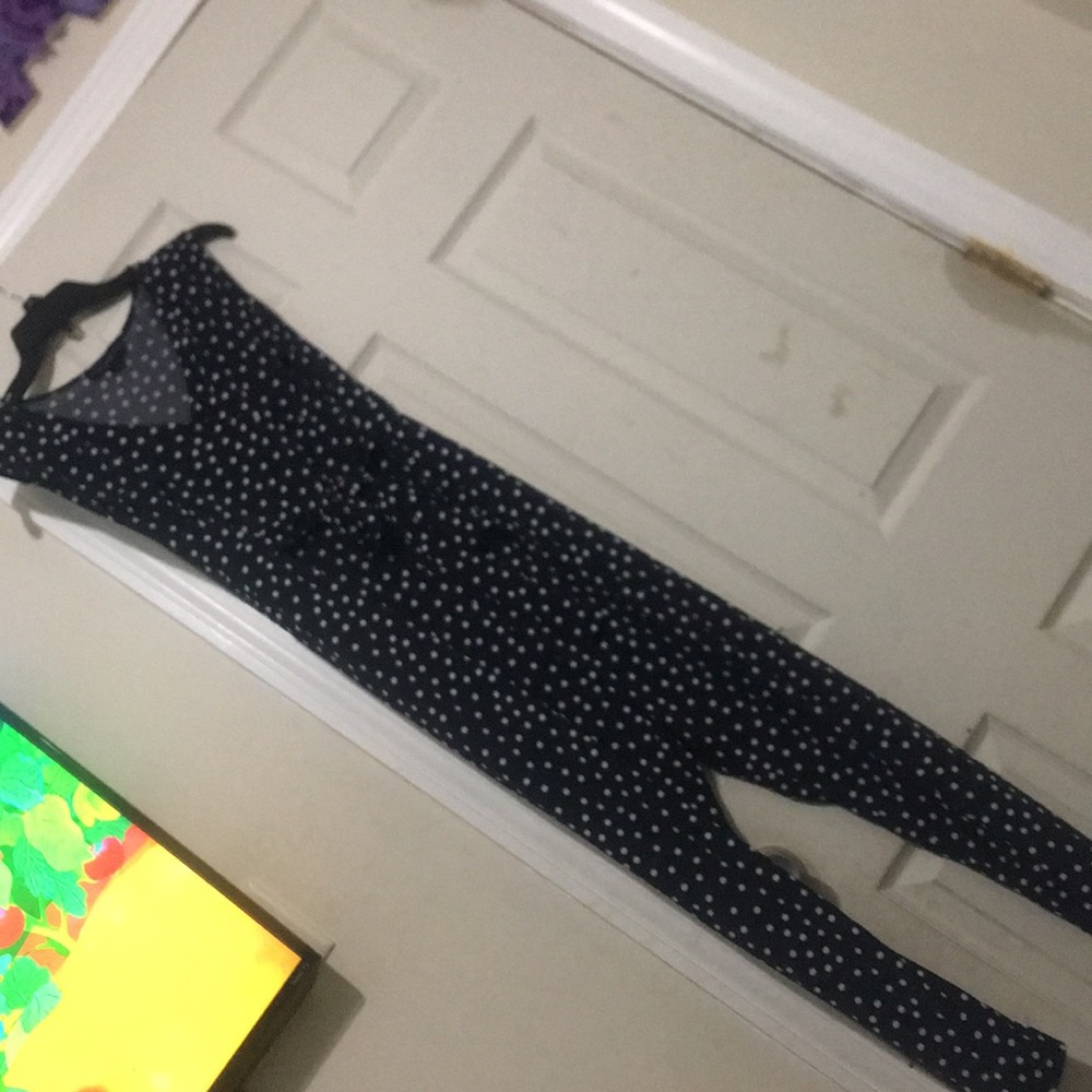 A sleeveless jumpsuit